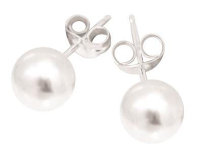 Silver Ball Stud Earrings - The Silversmith NZ
