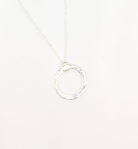 Maxi Circle Necklace freeshipping - The Silversmith NZ