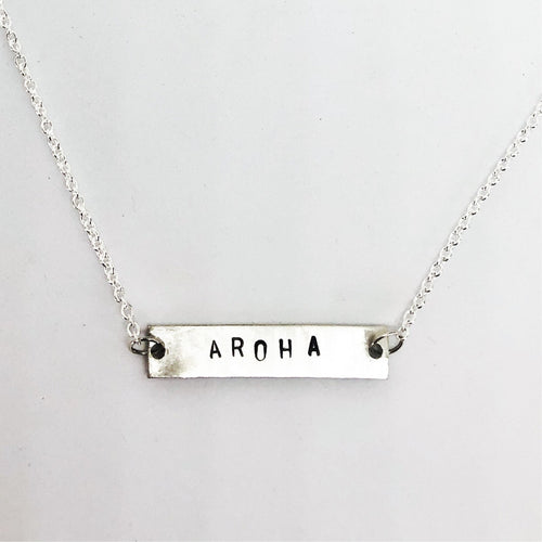 Personalized Bar Necklace freeshipping - The Silversmith NZ