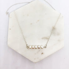 Freshwater pearl bar necklace - The Silversmith NZ