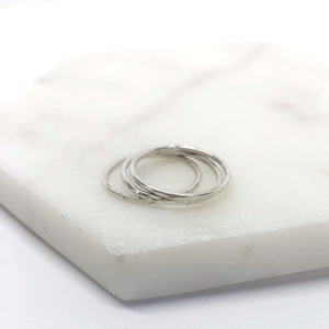 Dainty stacking rings freeshipping - The Silversmith NZ