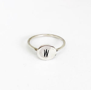 Personalized Initial Ring freeshipping - The Silversmith NZ