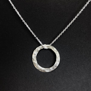 Midi Circle Necklace freeshipping - The Silversmith NZ