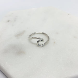 Sterling silver wave ring freeshipping - The Silversmith NZ