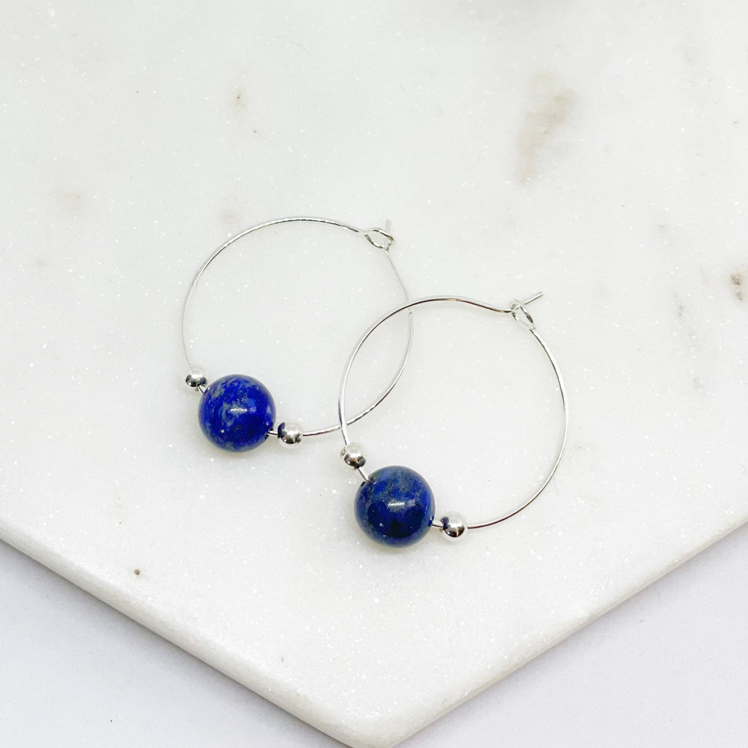 Everyday Gem Hoop Earrings