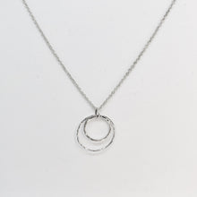 Double hoop necklace freeshipping - The Silversmith NZ