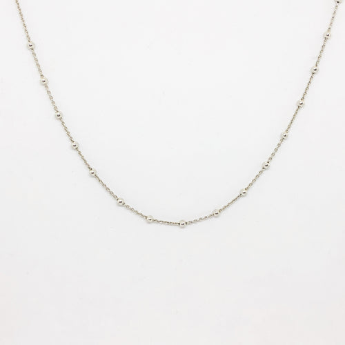 Sterling Silver Ball and Chain Necklace