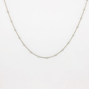 Sterling Silver Ball and Chain Necklace