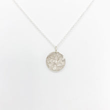 Large Disc necklace (Hammered) freeshipping - The Silversmith NZ