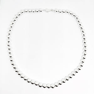 Silver Ball Necklace