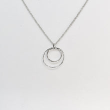 Double hoop necklace freeshipping - The Silversmith NZ