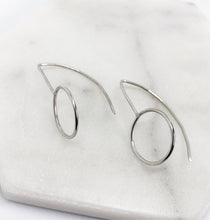 Minimalist Wire circle earrings