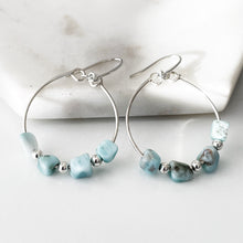 Larimar Blue Sea Earrings