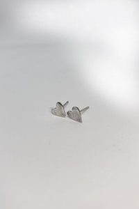 Tiny Heart Earrings freeshipping - The Silversmith NZ