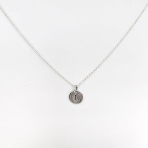 Dainty Initial Disc Necklace Personalized freeshipping - The Silversmith NZ