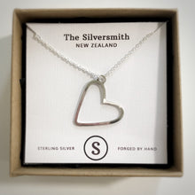 Large Heart Necklace freeshipping - The Silversmith NZ