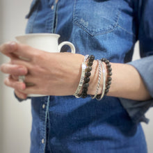 Personalized Silver Beads Bracelet