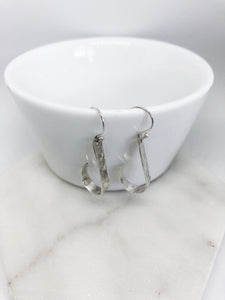 Flat hook drop earrings freeshipping - The Silversmith NZ