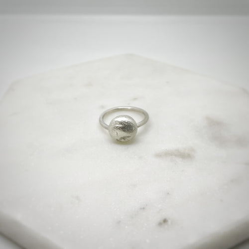 Dewdrop silver ring