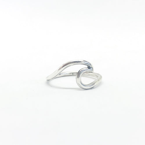 Sterling silver wave ring freeshipping - The Silversmith NZ